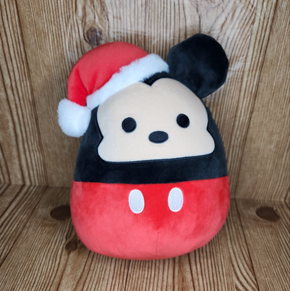Santa Hat Mickey‎ Mouse Christmas Squismallow